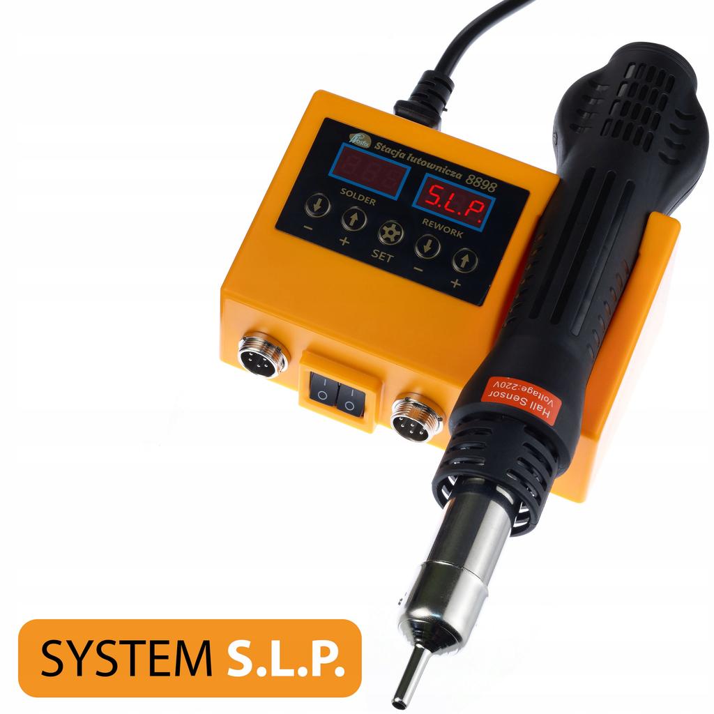 Rosfix Stacja Lutownicza 2w1 Orange Husky OH660 – Lutowanie i Spawanie Plastiku | Moc 660W | Zszywacz i Zestaw Spoiw w Organizerze