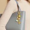 Stainless Steel Starfish Tassel Keychain Elegant Versatile Bag Charm Car Key