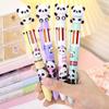 1 Piece Cute Press Cartoon Panda Multicolor 6 In 1 Colors Stationery School Office Supplies Ballpoint Pen