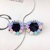 Fashion Diy Children'S Sunglasses Cute Cartoon Girl Concave Sunscreen Uv Protection Sunglasses