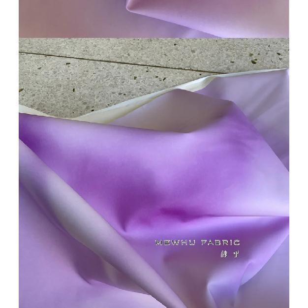 PU Leather Fabric Photosensitive Color Changing White To Purple Creative Fabrics for Diy Material Wholesale Cloth