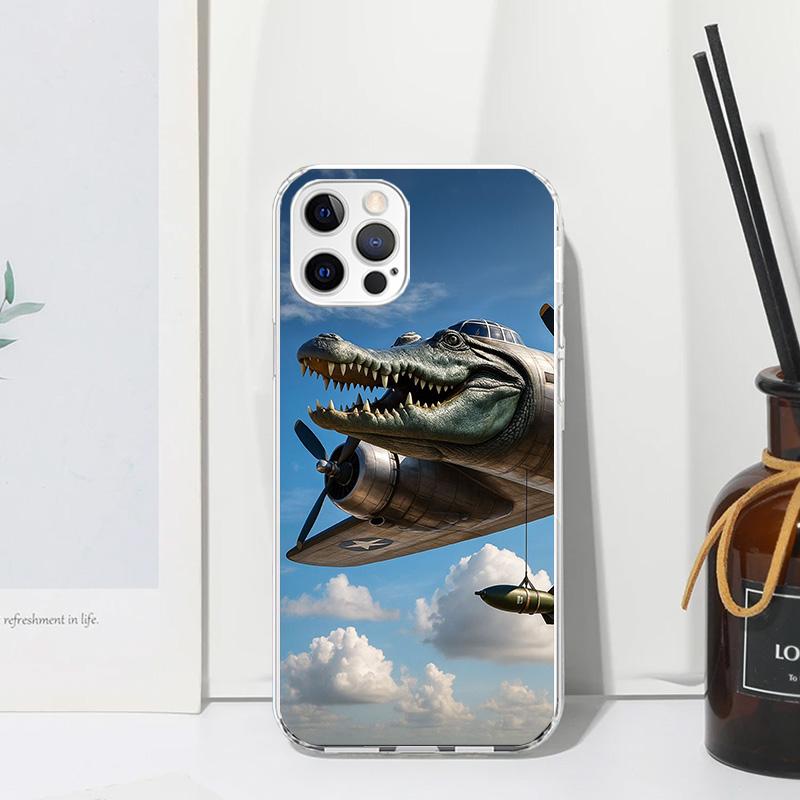 Italian Brainrot Animals Phone Case For Iphone 17 Air 16 15 Plus 16E 14 Pro Max 13 Mini 12 11 7 8 SE Fundas Soft Back Cover 17 A