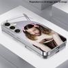 Оригинальный Чехол для Телефона 2D с Рисунком Портретов для Samsung S26 S25 S24 S23 S22 S21 S20 A56 A36 A16 - Электрооцинкованный Стеклянный Защитный Чехол