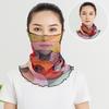 Женский шарф-повязка на голову для защиты лица, тонкий шелковый шарф, поддельный воротник, маска для лица, универсальный шарф для защиты шеи, ветрозащитный зимой