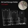 1 шт. акриловый держатель для карточек, настольная корзина, многослойная коробка для фотокарточек формата А6
