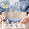 Hanging Coral Fleece Hand Towel Cartoon Animal Absorbent Kitchen Bathroom Washcloth Cute Goose Children Home Towels