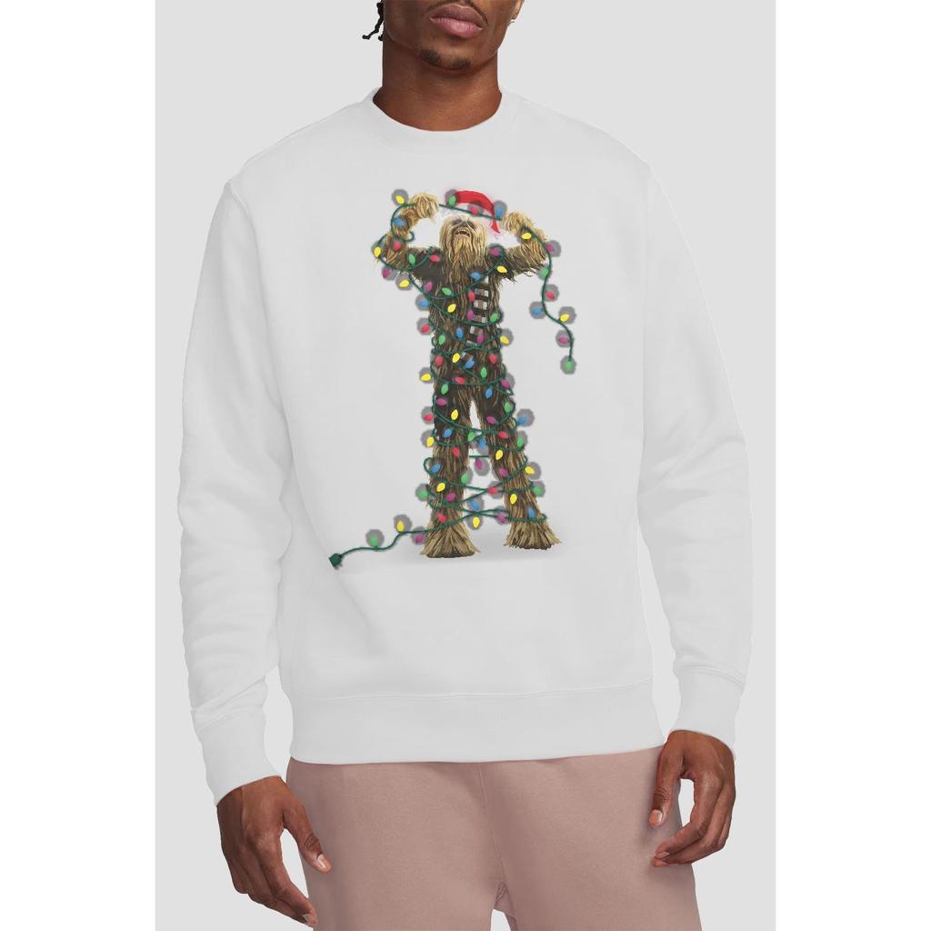 STAR WARS Унисекс Взрослый Рождественский Свитшот с Гирляндами Чубакки