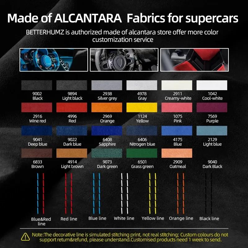 Betterhumz for BMW X3 F25 X4 F26 Car Interior Dashboard trument Air Vent Outlet Trim Sticker Made of Alcantara Accessories