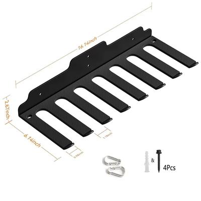 Стойка для хранения Настенный органайзер для герметика Вешалка для штанги Гараж Тренажерный зал Настенная стойка для штанги Вертикальная стойка для крепления штанги Аксессуар для тренажерного зала