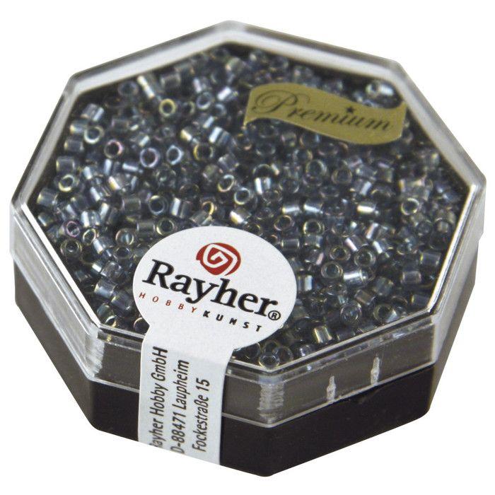 Perle Miyuki Delica 10/0 DBM111 Rainbow transp. Bleu électric