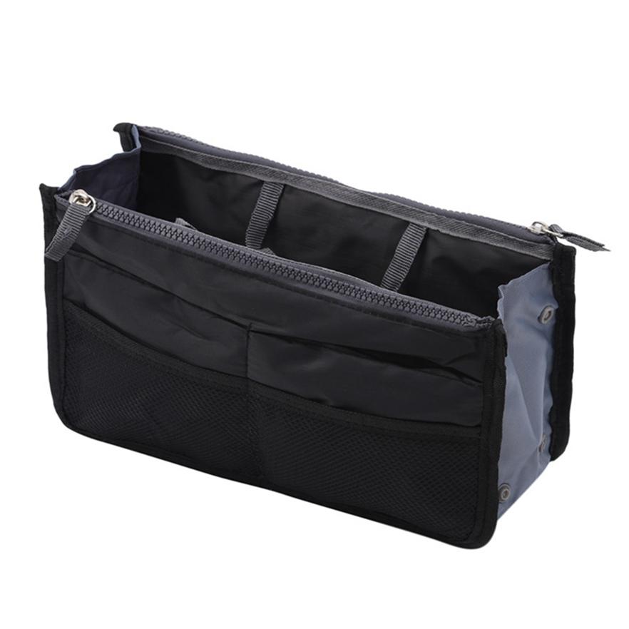 Женская сумочка, нейлоновый двойной органайзер, вставка, косметичка