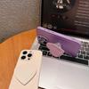 Чехол-подставка в форме сердца из ПУ-кожи для iPhone 15/16 Pro Max - Стильный дизайн для женщин