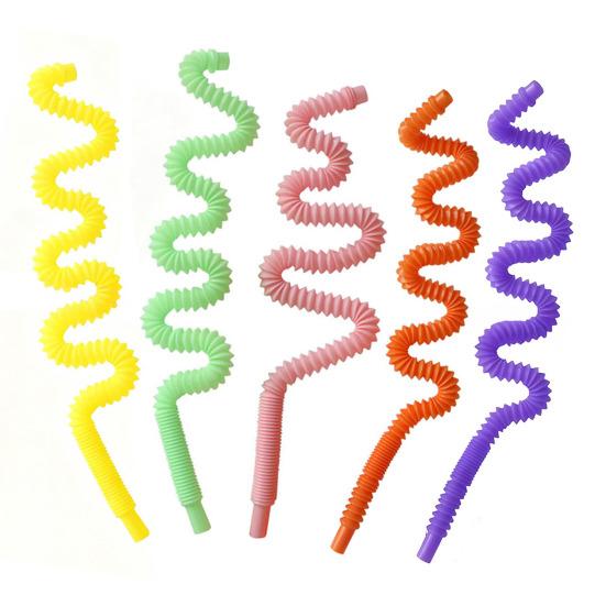 Разноцветные изогнутые гибкие соломинки 6 мм, многоразовые, пищевой пластик, гибкие соломинки для питья, для дня рождения, дома, путешествий