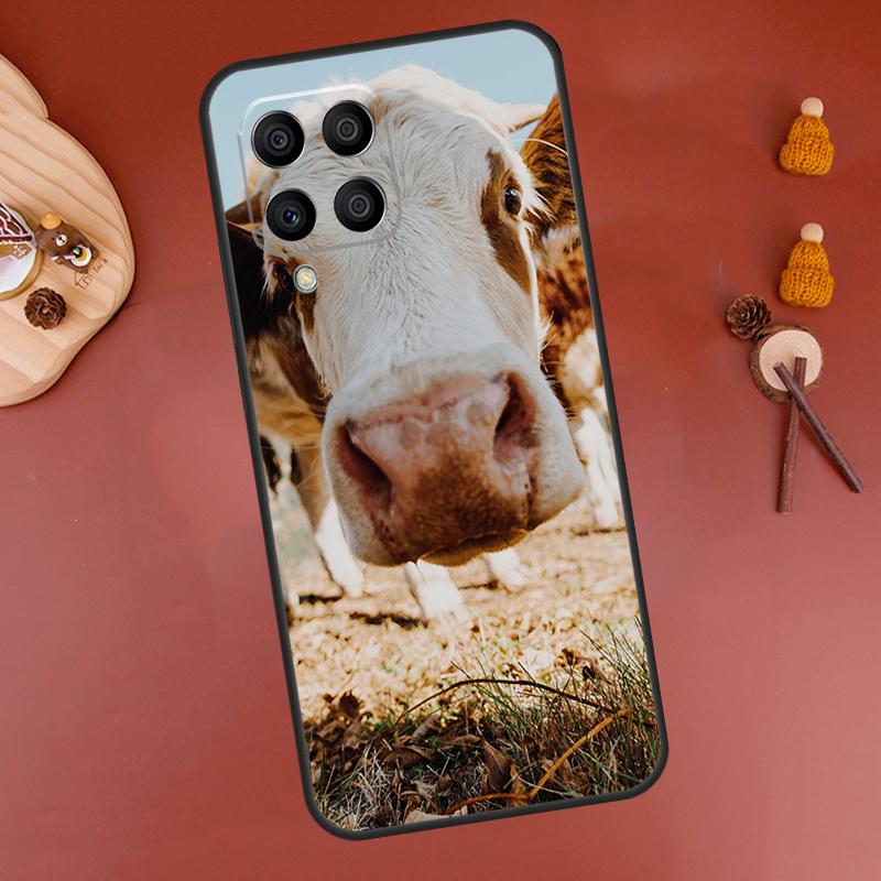 Funny Cow Face Case For Samsung Galaxy M32 M12 M52 M21 M31 M15 M55 M56 M36 M16 M06 M13 M33 M53 M14 M34 M54