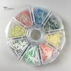 Puntos 200Pcs 1.2/1.4/1.6/1.8mm Glass Quartz Teeth Restorative Dental Fiber Post Kit