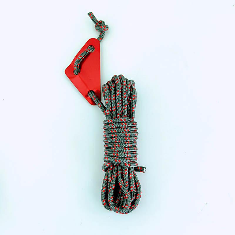 5 мм светоотражающий ветрозащитный трос для кемпинговой палатки с треугольной пряжкой, длина 4 м