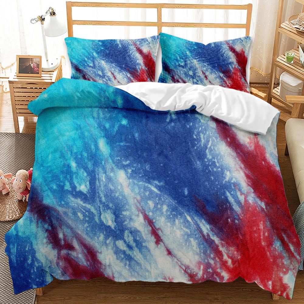 Art Pattern Bed Three-Piece Quilt Cover Wish Tide Quilt Cover