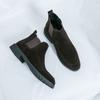 Элегантные ботильоны с высоким голенищем, высококачественная брендовая мужская кожаная повседневная обувь, классические коричневые мужские деловые ботинки, массажные подошвы