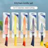 5 шт., наборы ножей, набор кухонных ножей, ножи шеф-повара, кухонные принадлежности, нож для нарезки фруктов, резак для обвалки