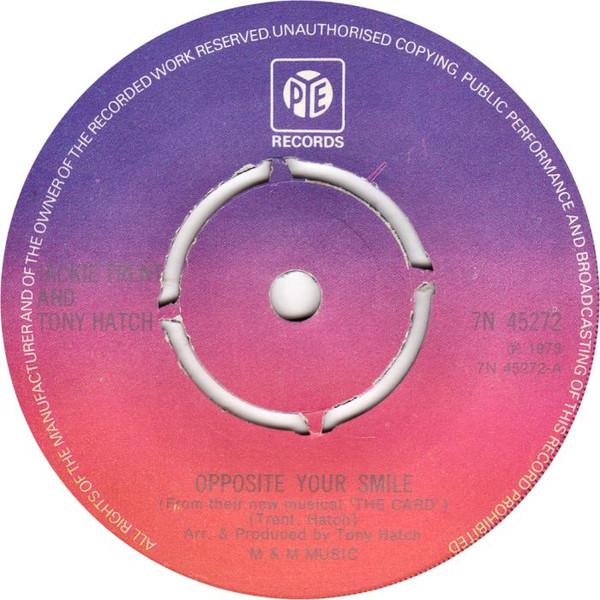 7-дюймовая пластинка JACKIE TRENT & TONY HATCH - Opposite Your Smile 7N45272 Pye Records 1973 UK Поп Б/у