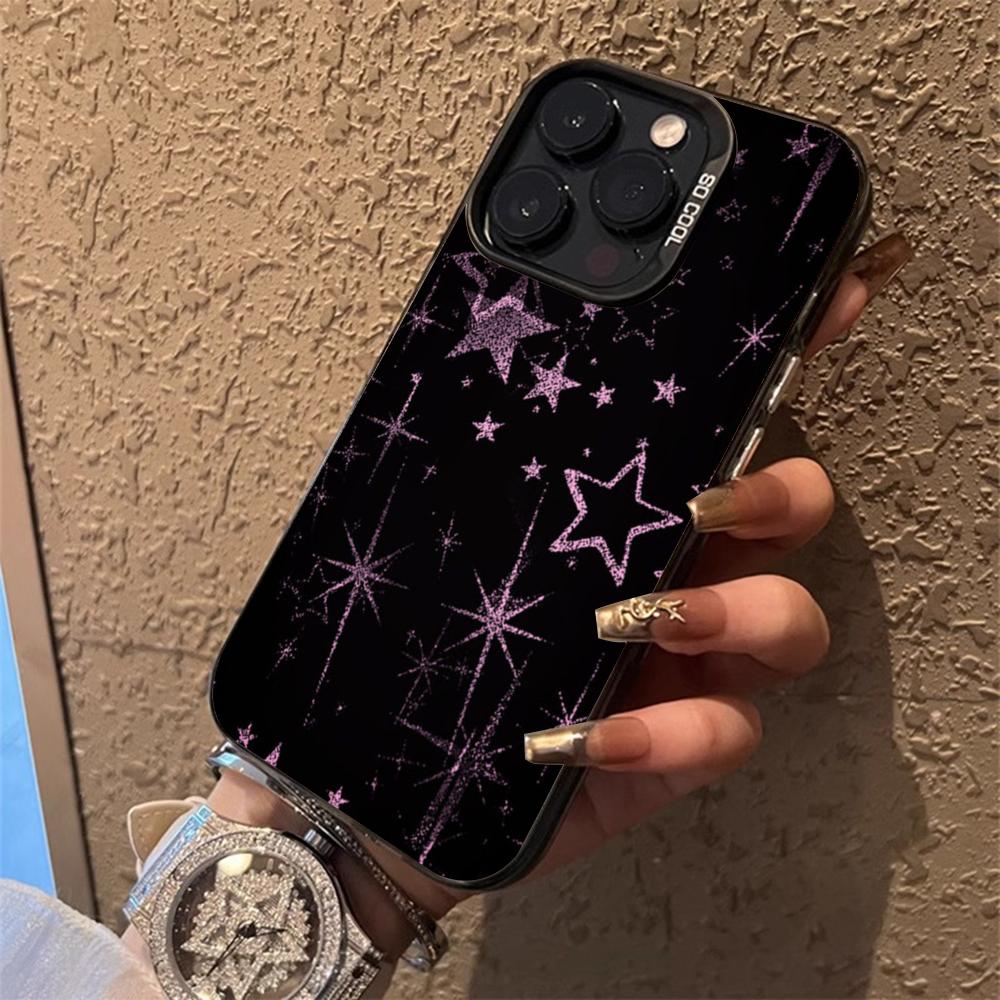 Fashion cool star hot selling pattern Phone Case Magnetic IMD Colorful Silver case for iPhone 17 16 15 14 13 12 Pro Max