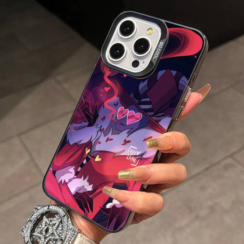 Сэр П-Пентиус Отель Хазбин Чехол для телефона для iPhone 17,16,15,14,13,12,11 Plus,Pro Max,XS,Красочный Серебристый Черный Чехол