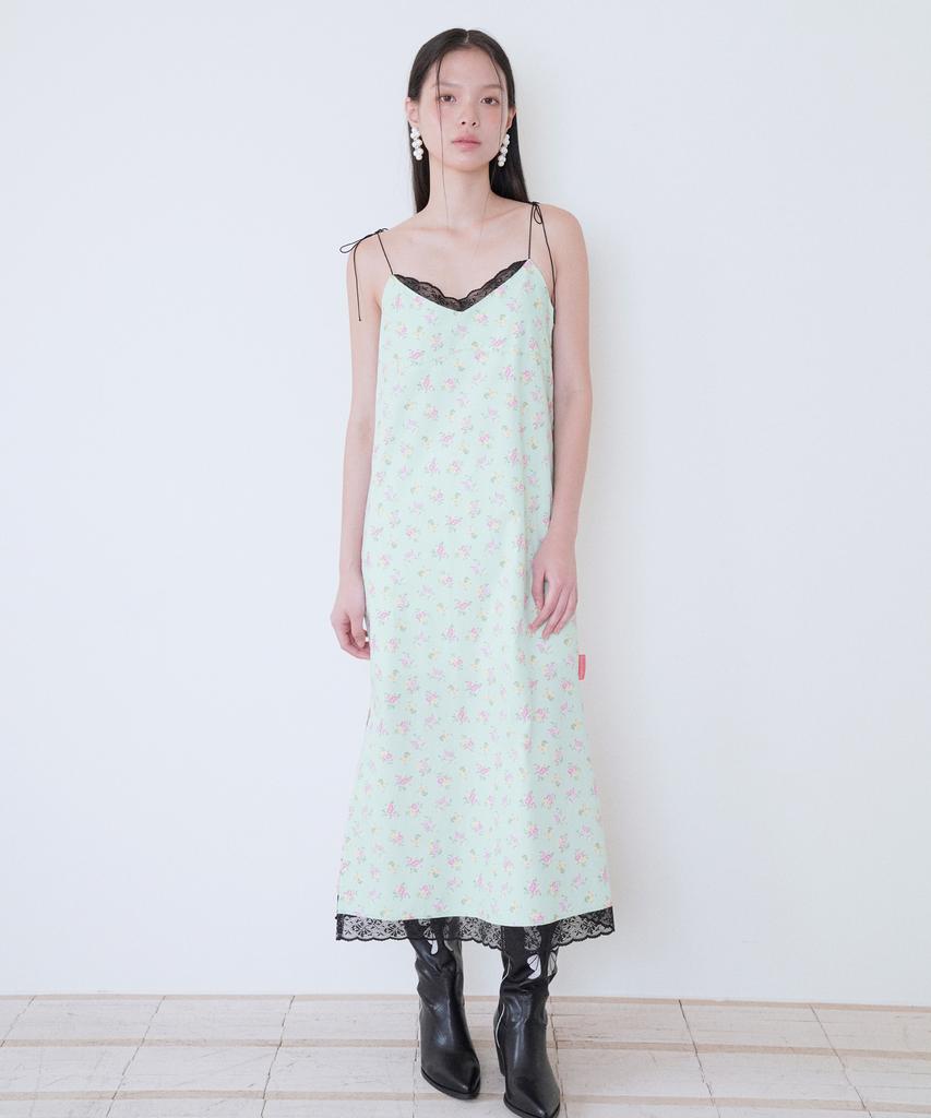 Sweet Bitter Two-Way Flower Maxi Dress_Mint