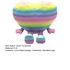 Sitting Heart Ornament Cute Heart Figurine with Movable Legs Home Office Desk Shelf Love Heart Statue Gift for Lovers Friends