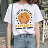 Cute Capybara Clothing T-Shirt Women Vintage Cartoon T Shirt Female Casual Anime Top Tees T Shirt Manga Women Graphic Tee Tops