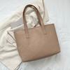 Trendy Simple Design Pu Tote Bag For Women Spacious Everyday Shoulder Bag