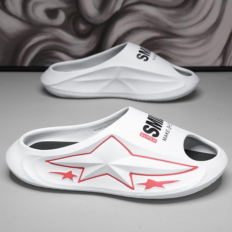 Мужские тапочки, сандалии на плоской подошве, мужская обувь на толстой подошве, мягкая и удобная, износостойкая, нескользящая пляжная обувь, модная пляжная обувь