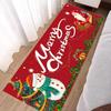 Christmas Decoration Bedroom Bedside Carpet Home Living Room Snowman Non-slip Foot Mats Christmas Party Lint-free Soft Rug Red