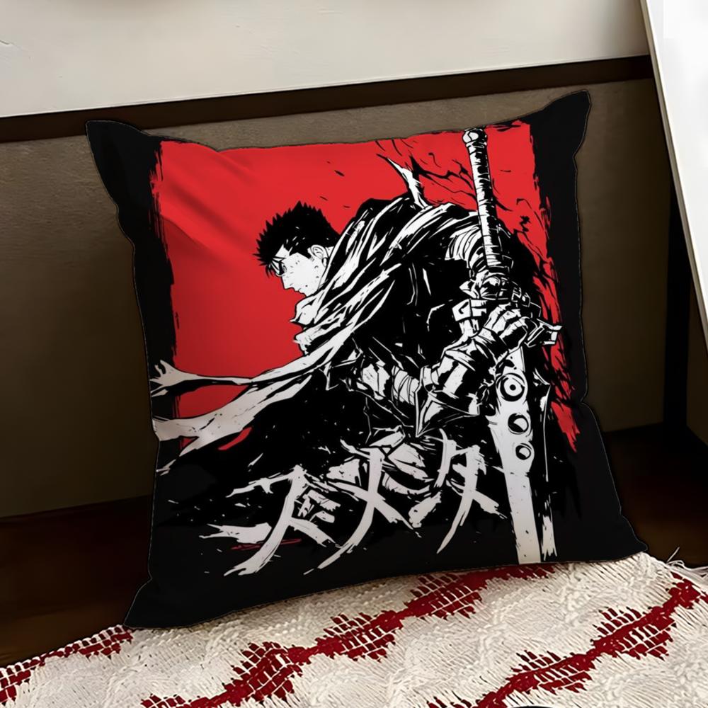 Cool BBerserkS Cushion Cover Reversible Soft Durable Pillow Cover Home  Car MultiScene Use for Daily Comfort