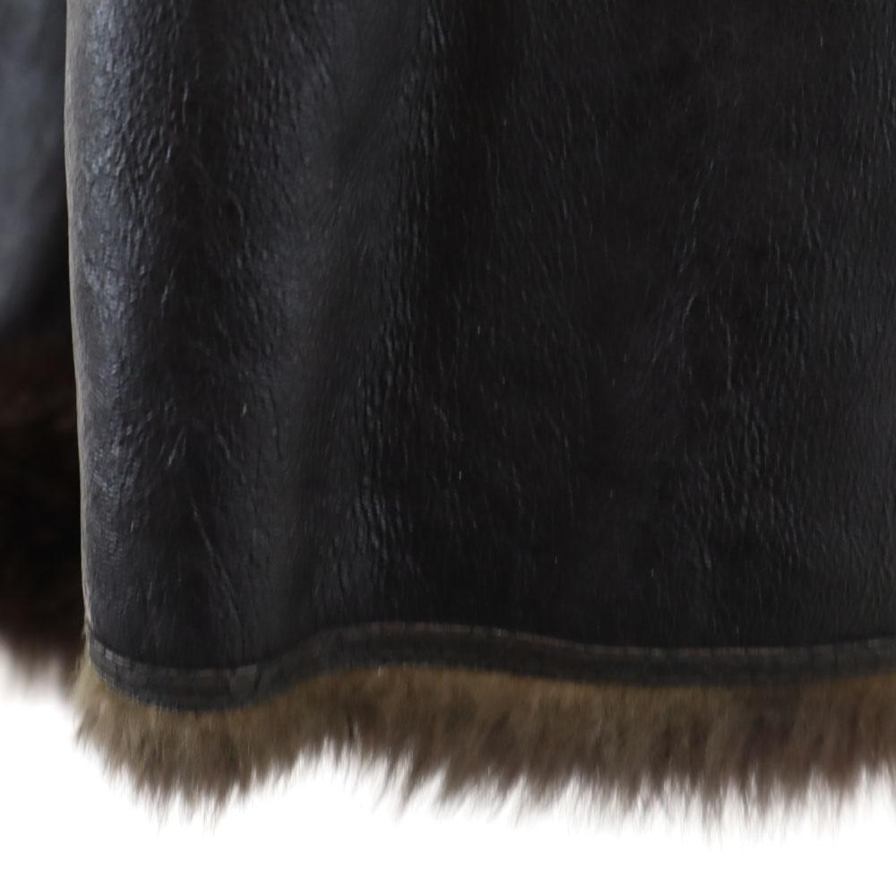 Balmain Кожаная куртка из кролика 11 Коричневая Женская Б/У