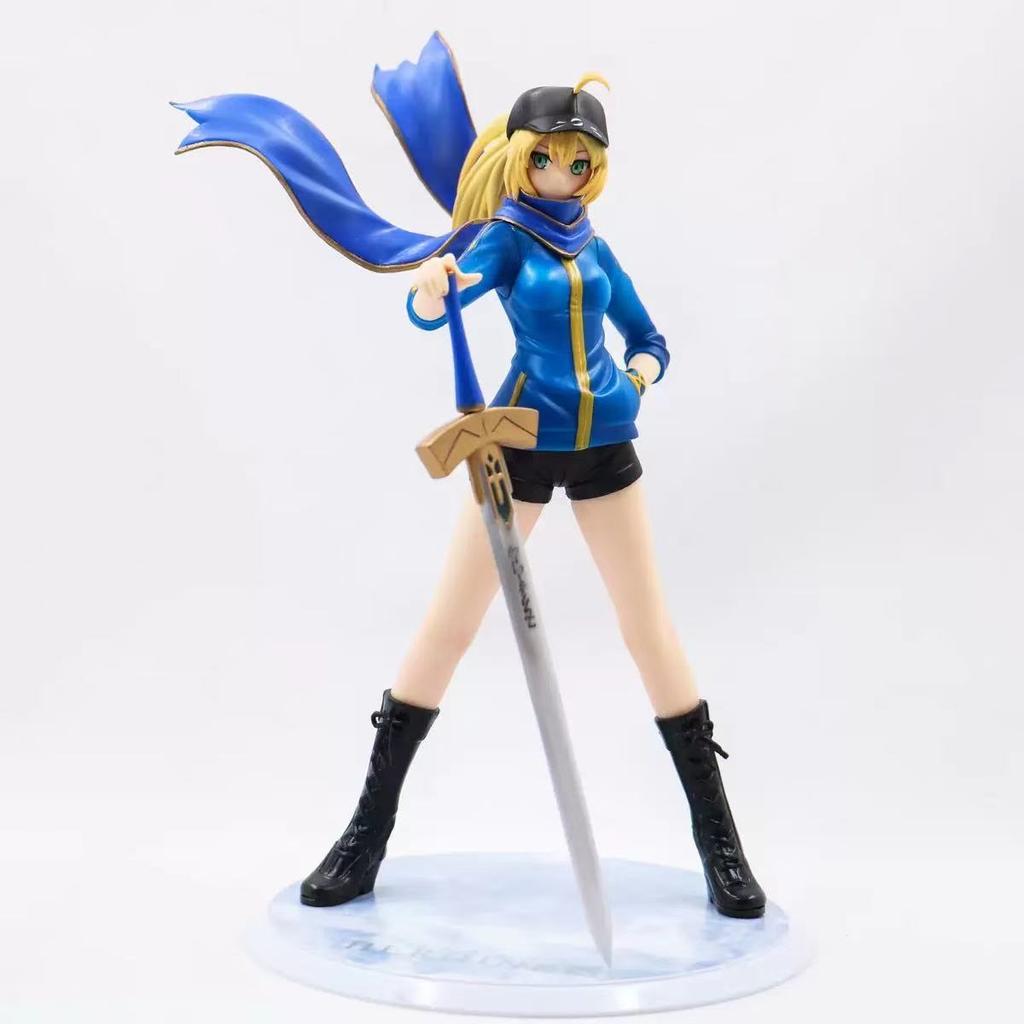 22СМ Фигурка Альтрии Пендрагон Аниме Fate Stay Night Милая Крутая Подставка Настольная Кукла Модель Игрушка Подарок Коллекция Украшения ПВХ