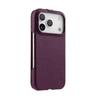 MELKCO For iPhone 17 Pro Case Compatible with MagSafe Vertical Flip Genuine Cow Leather+PC Phone Cover