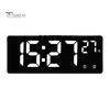 Digital Alarm Clock with Dual Customizable Alarms Raised Nap Buttons 5-Stage Brightness Adjustment USB Port Bedside Clock