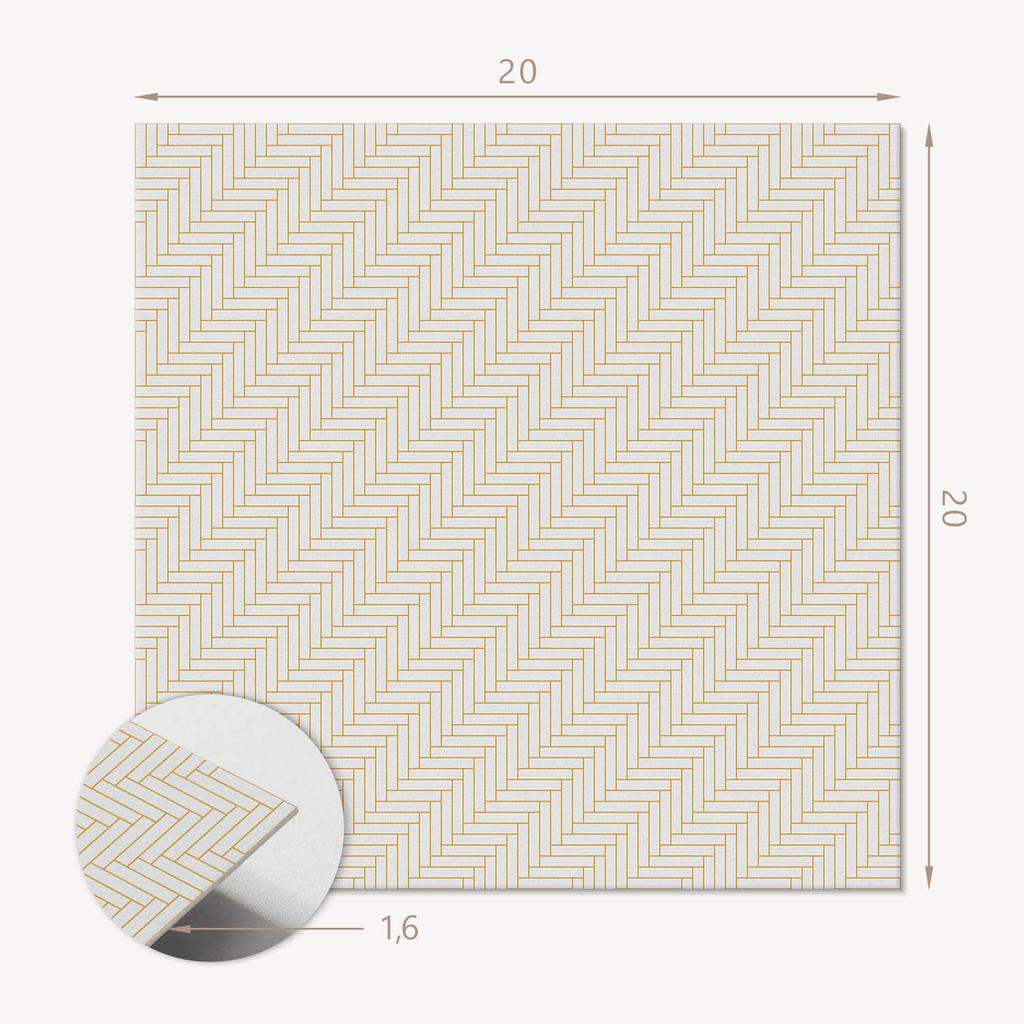 Kafelki Winylowe Z Dekorem Do Kuchni Lub Łazienki Wzór W Jodełkę 20X20X20 Cm