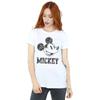 Disney Womens/Ladies Mickey Mouse Laces Cotton Boyfriend T-Shirt