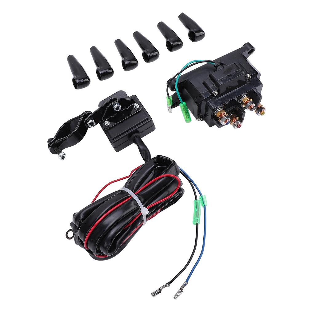 Реле-контактор лебедки с комплектом кнопочного переключателя Высокопроизводительное Безопасное 12 В 250 А для лебедки грузовика UTV 5000–7000 фунтов