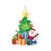 Decorative Snowman Elk Couplet Paper Merry Christmas Door Hanging Banner Xmas Ornament   Home