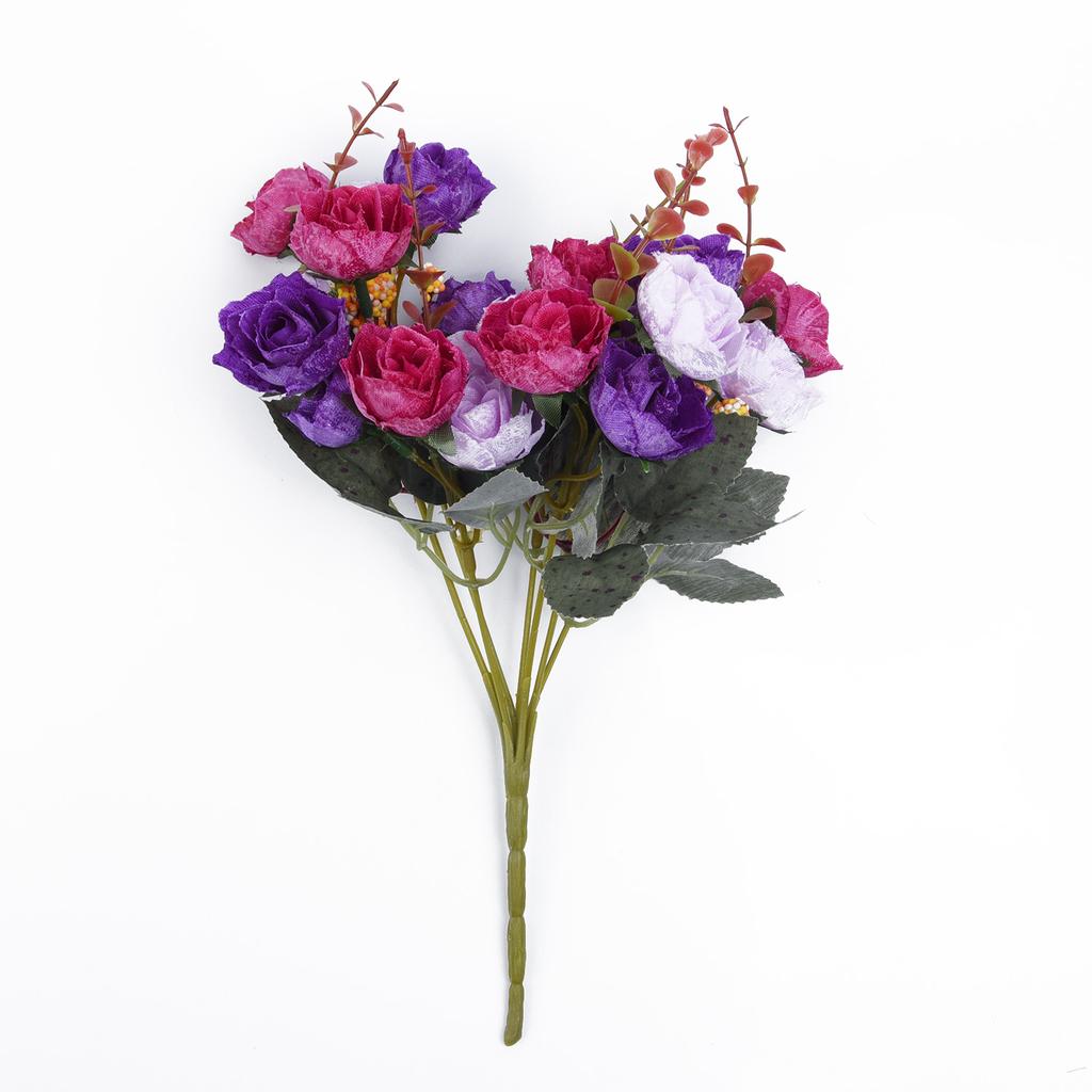 21 голова 1 букет искусственный цветок розы лист лаконичный домашний свадебный декор