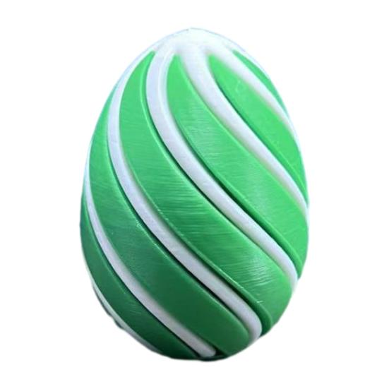 3D Printed Spiral Easter Egg Anxiety Relief Sensory Fidget Toy Pass Through Easter Egg for Adults Easter Basket Stuffers Party Favors