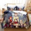 Кавайи Набор постельного белья Atelier Ryza Односпальный Полуторный Двуспальный Queen King Размер Набор для кровати Взрослый Детская спальня Комплекты пододеяльников Девочки Аниме Постельные принадлежности