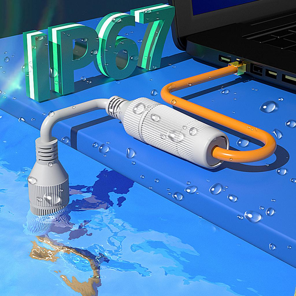 Durable RJ45 Waterproof Connector IP67 Ethernet Cable Connector Network Cable Extender Hundreds of Meter Transmission
