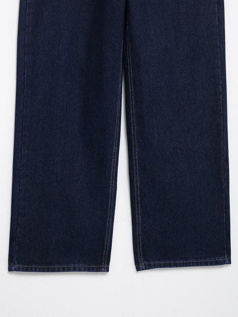 Весна 2025 Женский Ретро Джинсовый Жакет и Повседневные Брюки Комплект с Отложным Воротником