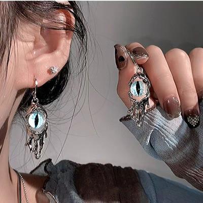 Женские серьги Cool Devil Eye Уникальные женские серьги в стиле пустоши