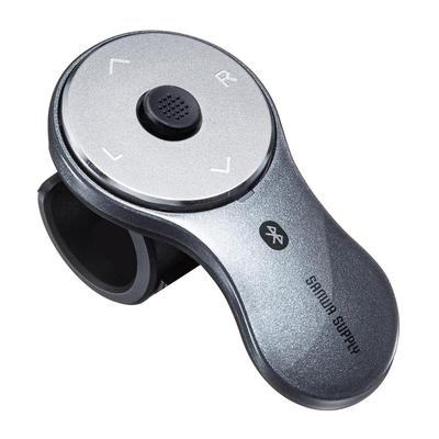 Sanwa Direct для использования Ring, совместимый с 5-пальцевой мышкой цвета оружейной стали [простая версия], Bluetooth, возможность подзарядки, работа в PowerPoint/Keynote, Windows/Mac