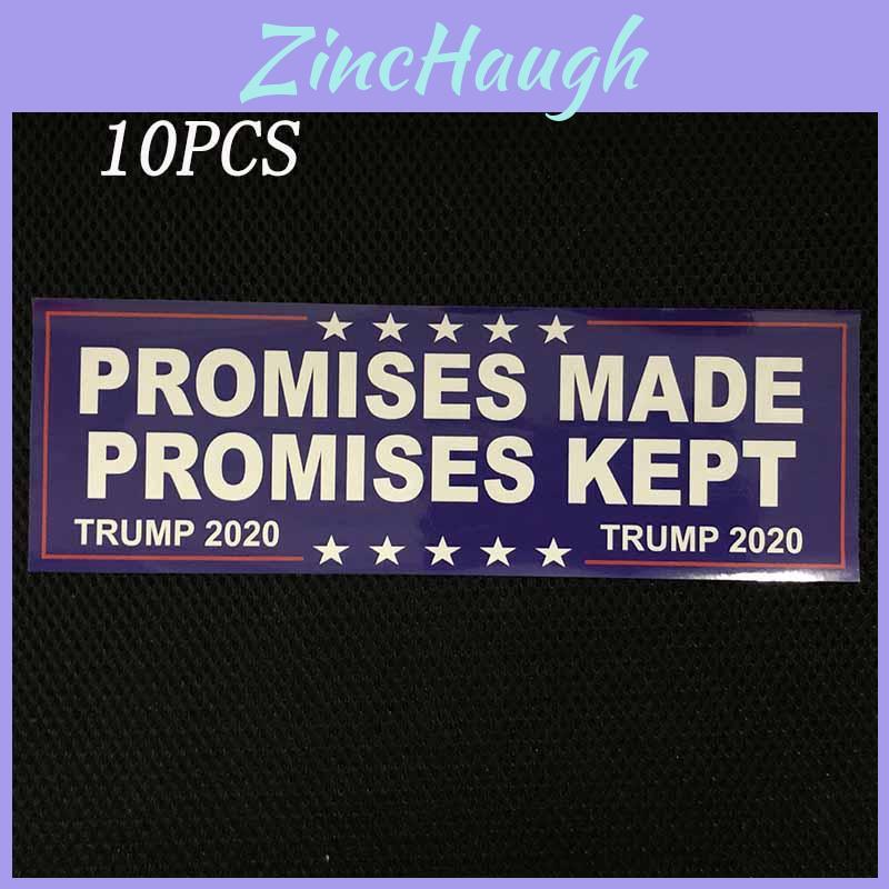 10 шт. Наклейка на бампер Дональда Трампа 2020 Построить стену Выполненные обещания Набор наклеек