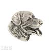 Rottweiler, Rott, Rottie II  - Silver-plated dog brooch, elegant pin, jacket lapel decoration by Art-Dog brand
